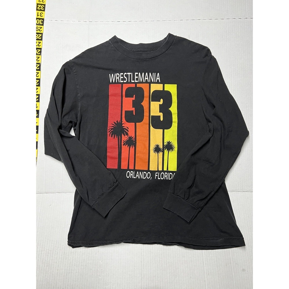 Wrestlemania 33 T Shirt Orlando Florida 2017 Black Men's‎ Medium Bold Print